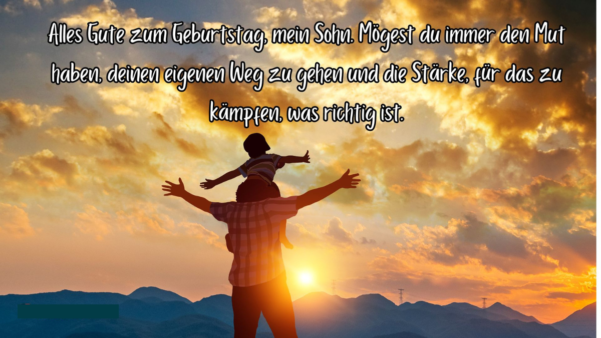 worte einer mutter an ihren sohn zum geburtstag